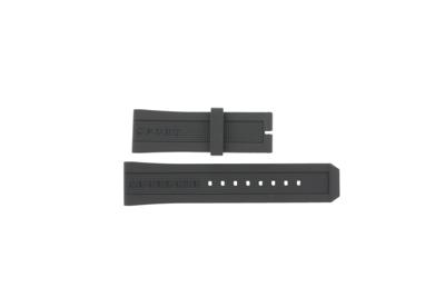 Horlogeband Burberry BU7713 Rubber Grijs 24mm