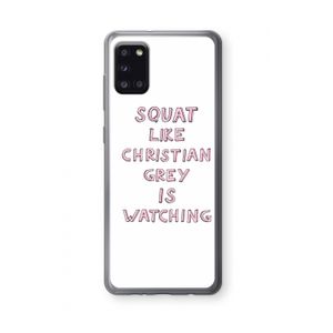 Christian Grey: Samsung Galaxy A31 Transparant Hoesje