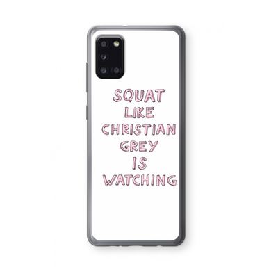 Christian Grey: Samsung Galaxy A31 Transparant Hoesje