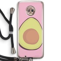 Avocado: Motorola Moto G6 Transparant Hoesje met koord