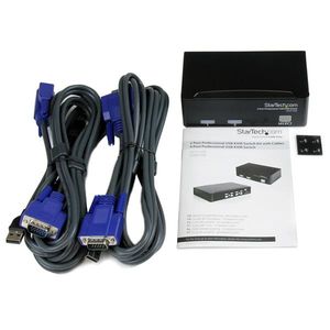 StarTech.com 2-poort Professionele USB KVM-Switch met Bekabeling