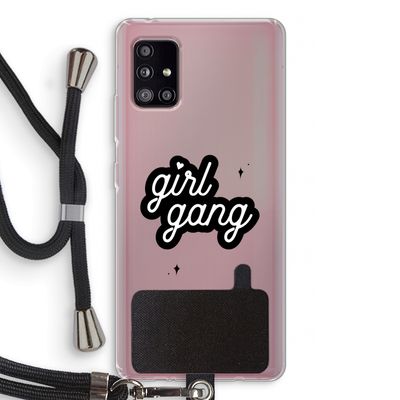 Girl Gang: Samsung Galaxy A51 5G Transparant Hoesje met koord