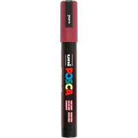 Uni-Posca Posca marker, afm pc-5m, lijndikte 2,5 mm, medium, red wine, 1 stuk