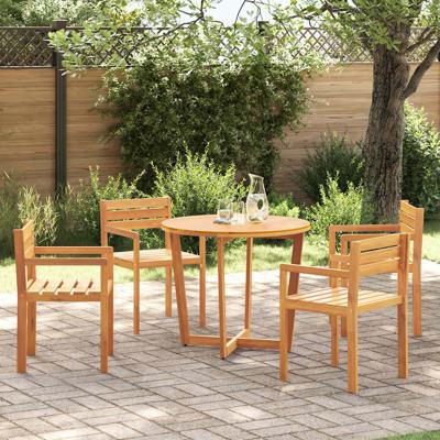 Tuinstoelen 4 stuks 50x53x80 cm massief acaciahout