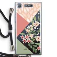 Sweet heaven geometrics: Sony Xperia XZ1 Transparant Hoesje met koord