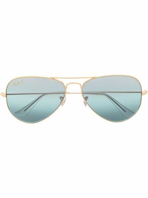 Ray-Ban lunettes de soleil à monture aviateur - Or
