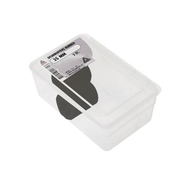 Deurbuffers rubber 35mm zwart 2st - Deltafix