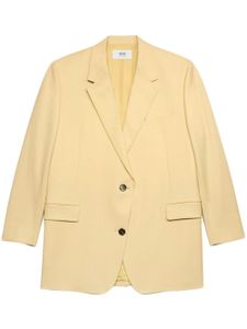 AMI Paris blazer en laine vierge à coupe oversize - Jaune