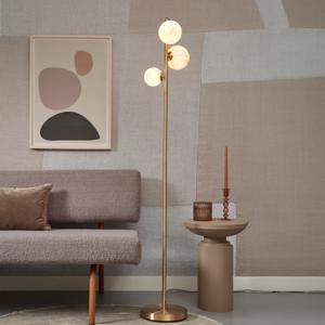 its about RoMi Voerlamp Carrara Marmerprint, 3-lamps - Goud