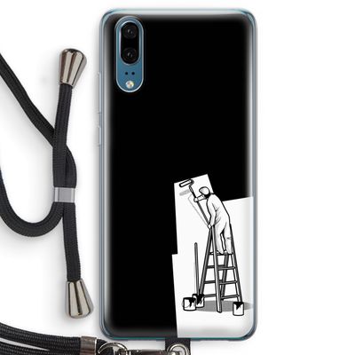 Musketon Painter: Huawei P20 Transparant Hoesje met koord