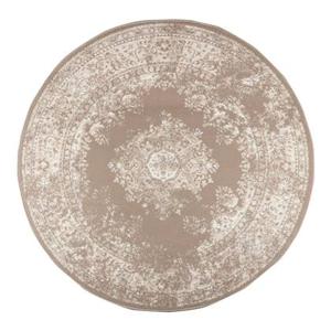 Interieur05 Rond Vintage Vloerkleed Keshan taupe|Bruin - 160 cm