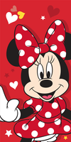 Minnie Mouse strandlaken Rood 70 x 140 cm