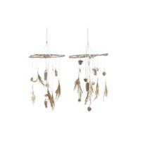 Kerstversiering DKD Home Decor Hout (2 Stuks) (41 x 41 x 40 cm)