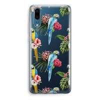 Kleurrijke papegaaien: Huawei P20 Transparant Hoesje
