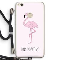 Pink positive: Huawei Ascend P8 Lite (2017) Transparant Hoesje met koord