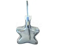 Drinkglas Kerstster met Rietje Grijs