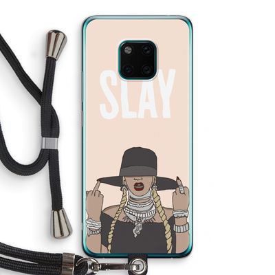 Slay All Day: Huawei Mate 20 Pro Transparant Hoesje met koord