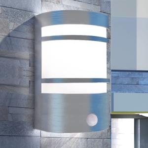 Buitenwandlamp met sensor RVS