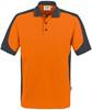 Hakro 839 Polo shirt Contrast MIKRALINAR® - Orange/Anthracite - XL