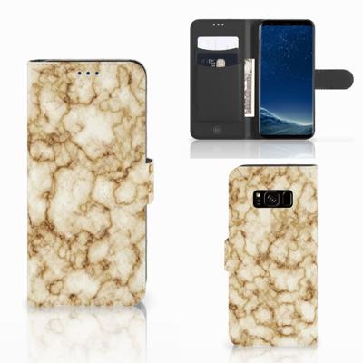 Samsung Galaxy S8 | Bookcase | Marmer Goud