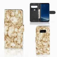 Samsung Galaxy S8 | Bookcase | Marmer Goud