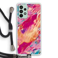 Pastel Echoes: Samsung Galaxy A52s 5G Transparant Hoesje met koord