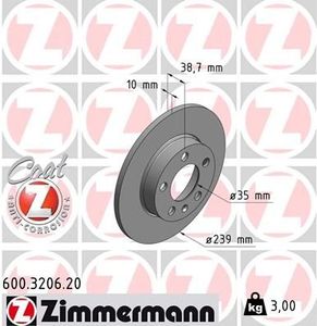 Remschijf Coat Z 600320620