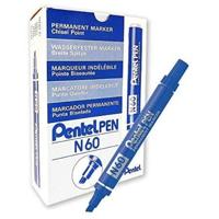 Permanente markeerstift Pentel N60 Blauw 12 Onderdelen