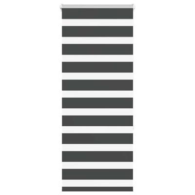 Zebra rolgordijn 60x150 cm stofbreedte zwart 55,9 cm