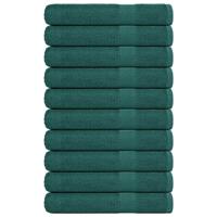 Saunahanddoeken 10 st 80x200 cm 360 g/m 100% katoen groen