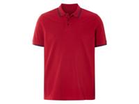 LIVERGY Heren poloshirt - plus size (Rood, 3XL)