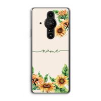 Zonnebloemen: Sony Xperia Pro-I Transparant Hoesje