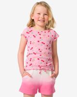 HEMA Kinder T-shirt Rib Kersen Roze (roze)