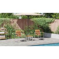 Ligstoel 3-persoon 3 pcs Bruin 200 x 60 x 88cm Massief teakhout