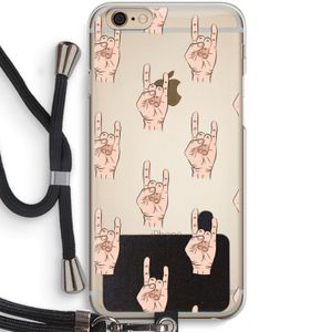 Rock: iPhone 6 / 6S Transparant Hoesje met koord