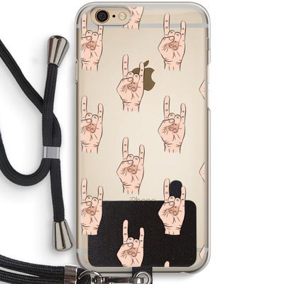 Rock: iPhone 6 / 6S Transparant Hoesje met koord