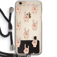 Rock: iPhone 6 / 6S Transparant Hoesje met koord