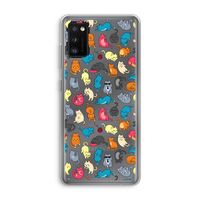 Kleurrijke katten: Samsung Galaxy A41 Transparant Hoesje