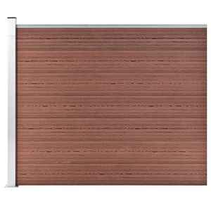 VidaXL Schuttingpaneel 175x146 cm hkc bruin
