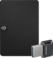 Seagate Expansion Portable 1TB + Samsung Fit Plus USB 128GB