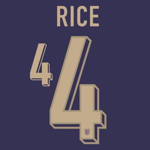 Rice 4 (Officiële Engeland Away Bedrukking 2024-2025)
