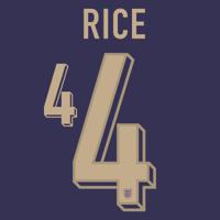 Rice 4 (Officiële Engeland Away Bedrukking 2024-2025) - thumbnail