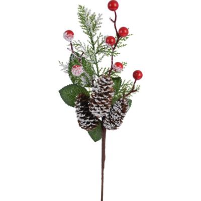 Kunst dennentak - met dennenappels - 36 cm - kersttakken - kerststukje tak Kunst dennentak - met dennenappels - 36 cm - kersttakken - kerststukje tak