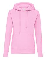 Fruit Of The Loom F409 Ladies´ Classic Hooded Sweat - Light Pink - XS