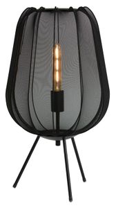 Light & Living Tafellamp 'Plumeria' 60cm hoog, kleur Zwart