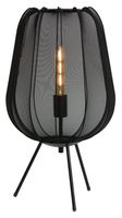 Light & Living Tafellamp 'Plumeria' 60cm hoog, kleur Zwart