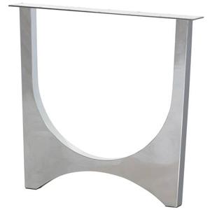 WOOOD design tafelpoot Zaandam - Metaal - Chrome - 1 stuks - 72x79x10