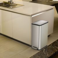 EKO pedaalemmer ecoslim 2x20 l matzilverkleurig