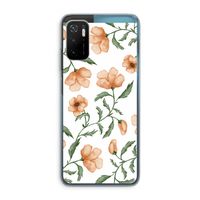 Peachy flowers: Xiaomi Poco M3 Pro 5G Transparant Hoesje