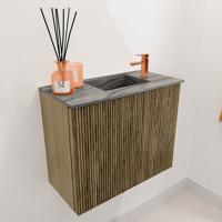Toiletmeubel Mondiaz Joya Dlux | 50 cm | Meubelkleur Dusk | Faye wastafel Sombra Wasbak Rechts | 1 kraangat
